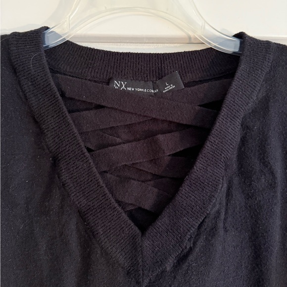 NY&C Black Cropped Sweater - Picture 4 of 8